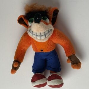 6" Crash Bandicoot 1998 Universal Studios Mini Plush Rare Hard to Find